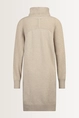 Wolblend jurk met colkraag