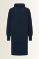 Wolblend jurk met colkraag