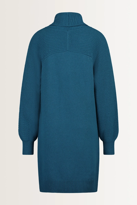 Wolblend jurk met colkraag