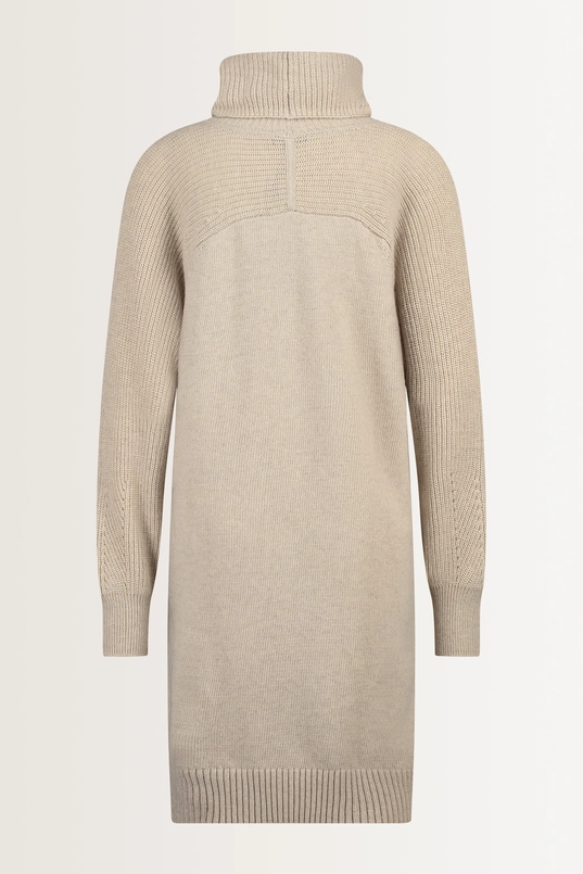 Wolblend jurk met colkraag