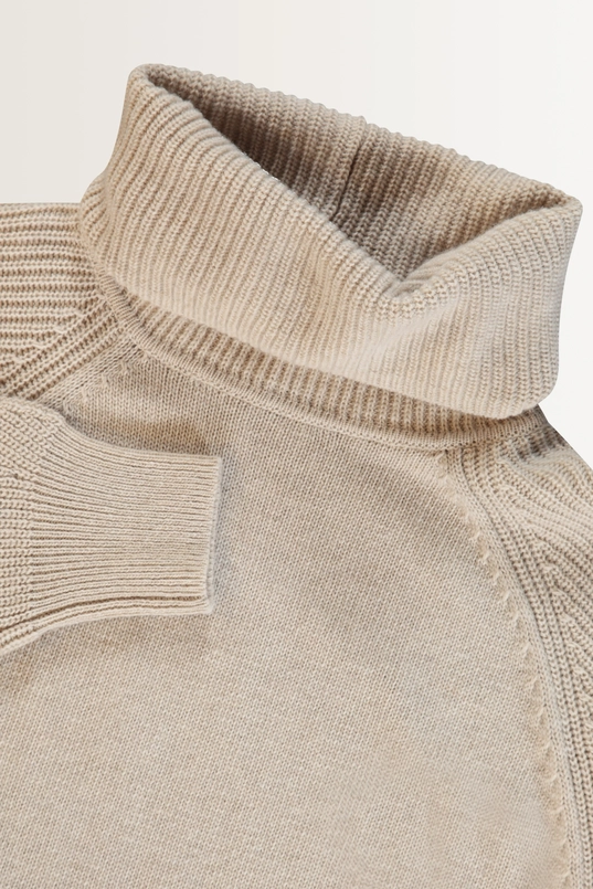 Wolblend jurk met colkraag