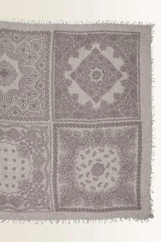 Wollen sjaal met paisley dessin FRAAS