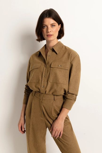 Wolmix overhemd blouse