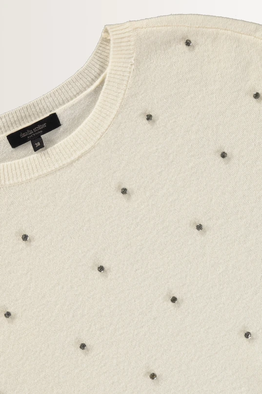 Wolmix trui met strass