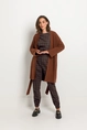 Wolmix vest shawlkraag