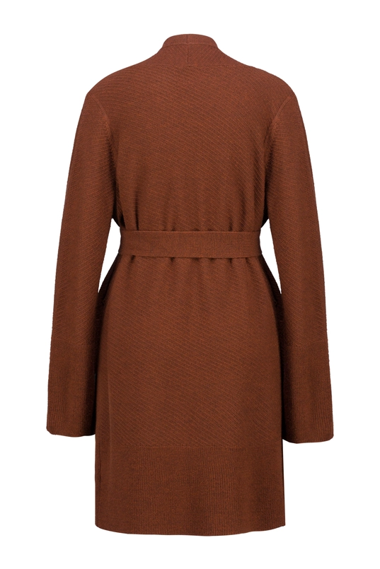 Wolmix vest shawlkraag
