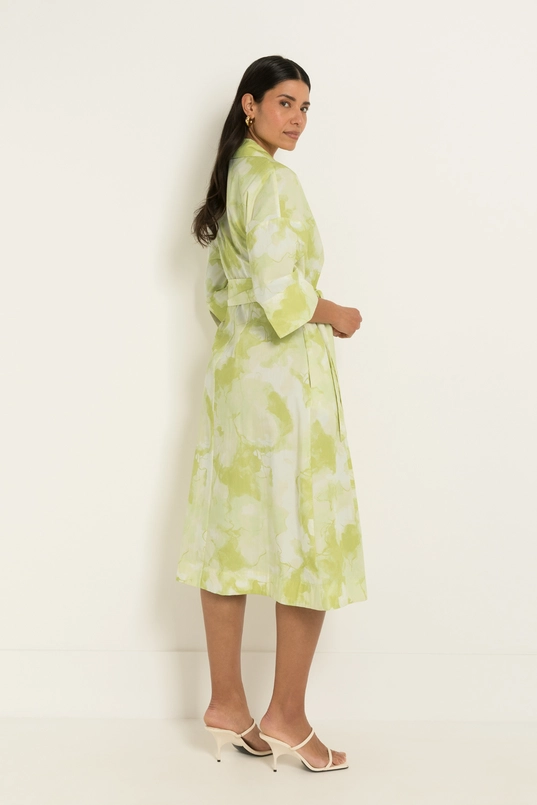 Wrapdress met printdessin