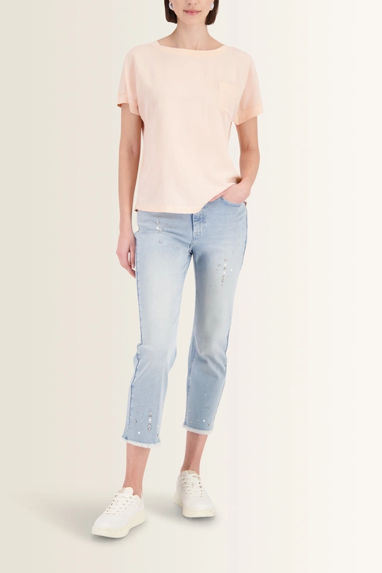 Zachte blouse met borstzakje Monari