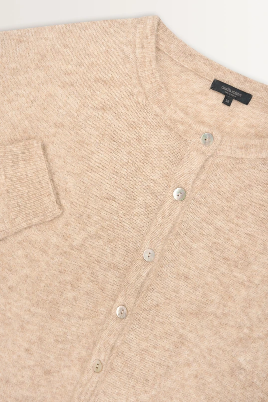 Zachte cardigan in alpacawolmix
