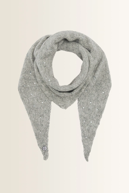 Zachte driehoeksshawl met subtiele glitter FRAAS