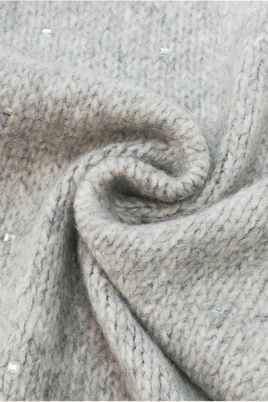 Zachte driehoeksshawl met subtiele glitter FRAAS