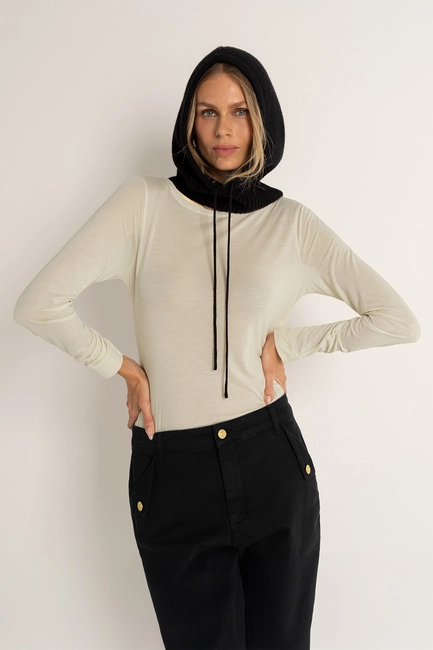 Zachte top van modal en cashmere