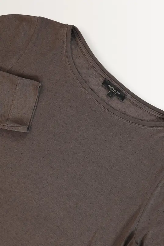 Zachte top van modal en cashmere