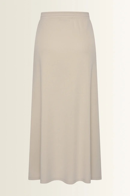Zachtvallende rok met elastische taille