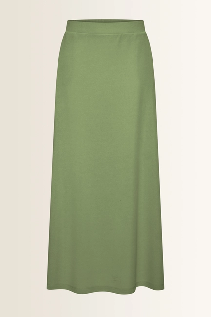 Zachtvallende rok met elastische taille