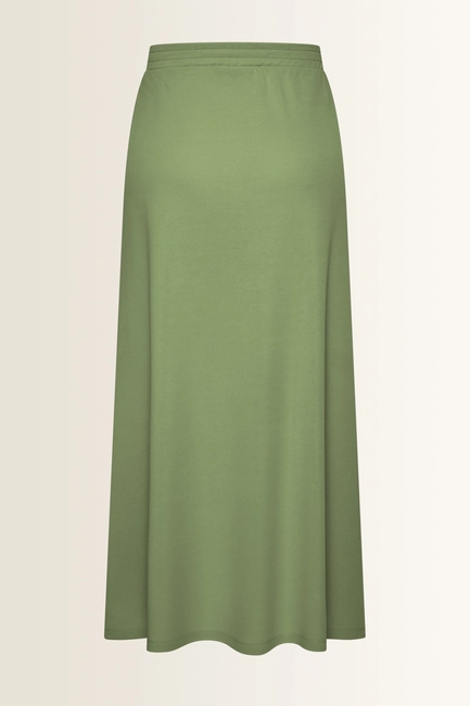 Zachtvallende rok met elastische taille
