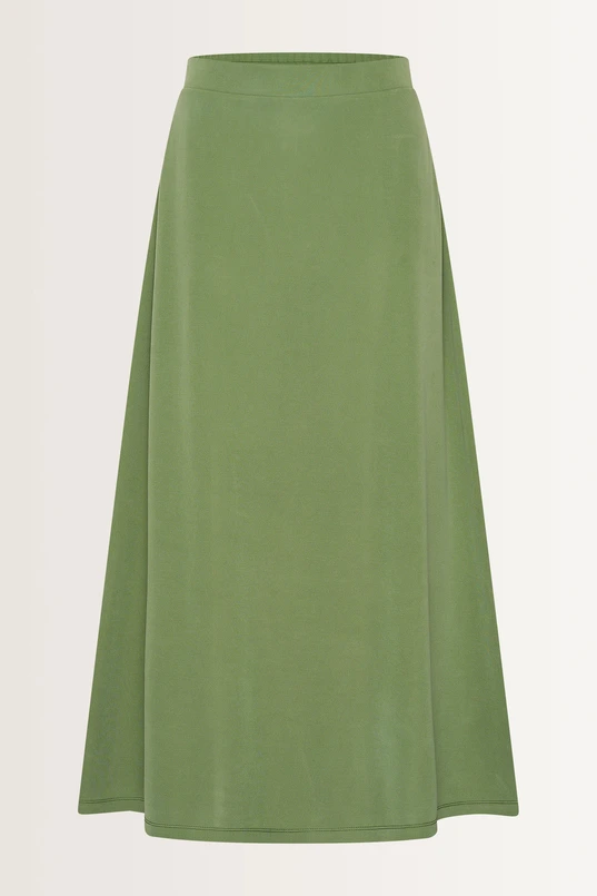 Zachtvallende rok met elastische taille
