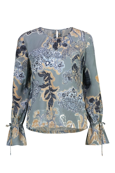 Zijdeblend printblouse
