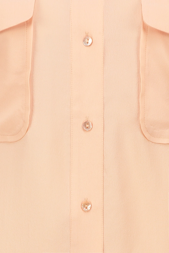 Zijdemix overhemdblouse