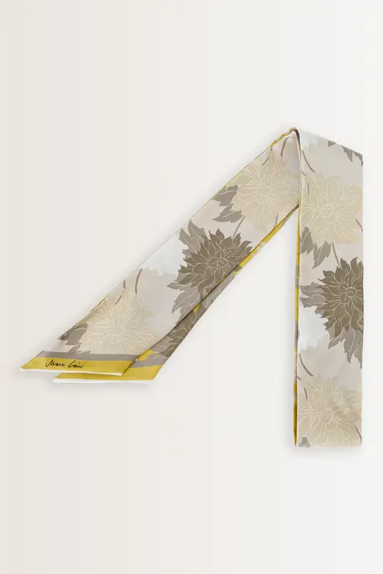 Zijden shawl met bloemenprint Marc Cain