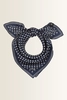 Zijden shawl met stippenprint Fraas