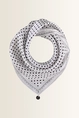 Zijden shawl met stippenprint Fraas