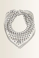 Zijden shawl met stippenprint Fraas