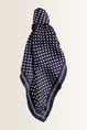 Zijden shawl met stippenprint Fraas