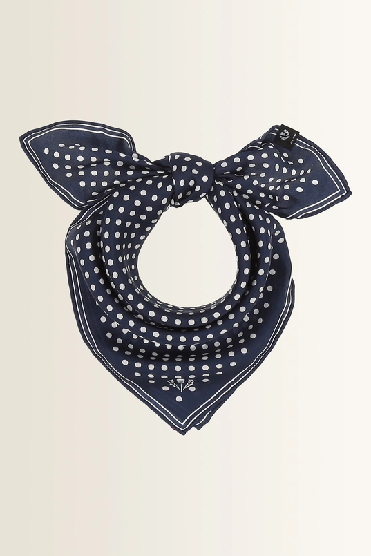 Zijden shawl met stippenprint Fraas