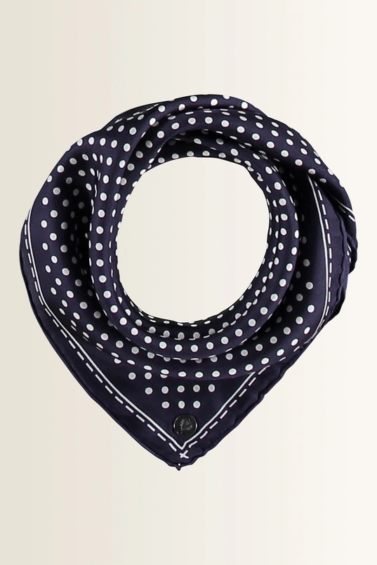 Zijden shawl met stippenprint Fraas