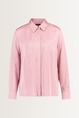 Zijdezachte blouse met borstzakken