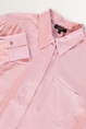 Zijdezachte blouse met borstzakken